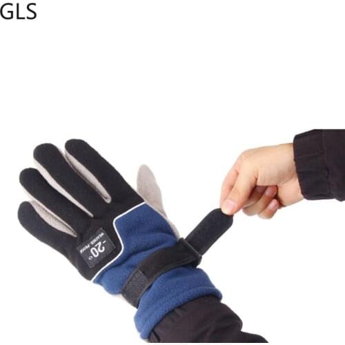 GLS 2021 Winter New Outdoor Warm Non-slip Fishing Gloves Waterproof Riding 3-color High-quality Fishing Tackles