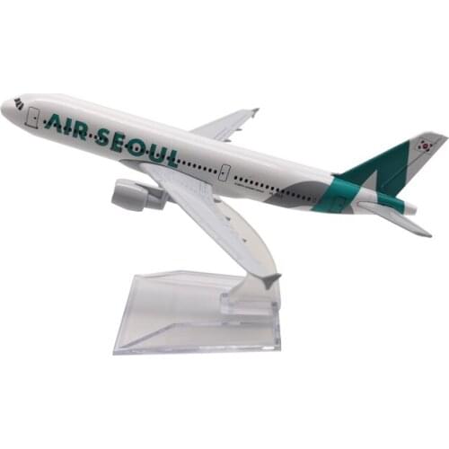 16CM Korean Air Seoul Airbus A380 Plane Model Airplane Model Aircraft Model Toy 1:400 Scale Diecast Metal Planes Toy