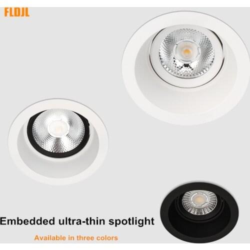 2020 dimmable COB downlight AC85-260V 5W~18W anti-glare spotlight embedded household led ceiling spotlight clothing store