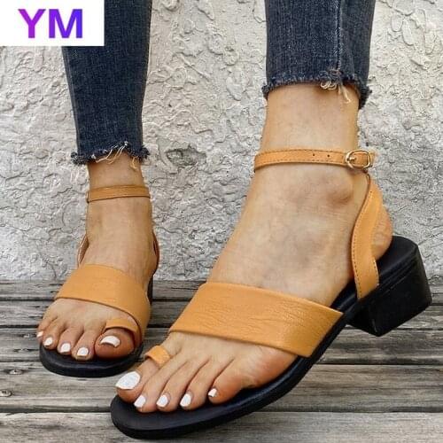 2021 Summer New Women High Heel Sandals Vintage Elegant Lady Shoes Outdoor Zapatos De Mujer Tacon Sapatos Femininos Buckle Strap