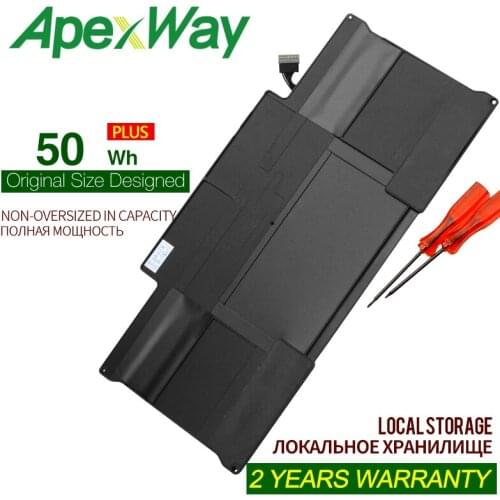 ApexWay 7.3V 50WH laptop Battery for Apple MacBook Air 13" 2012 year A1369 2011 production Replace A1405 A1377 A1466 020-7379-A