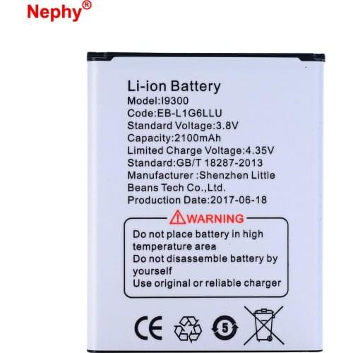 New Nephy Original Battery For Samsung Galaxy SIII S3 i9300 I9301I i9300i Grand Neo i9128 i9128V i9168i i9118 E170k E210 2100mAh