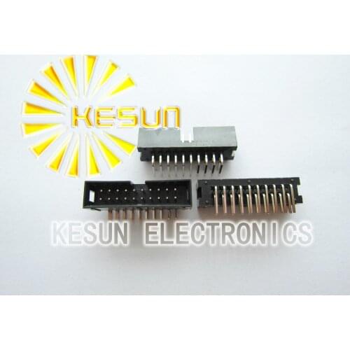 FREE SHIPPING 100PCS/LOT Right Angle DC3-20P 2.54mm 20P 20Pin Male Box Header