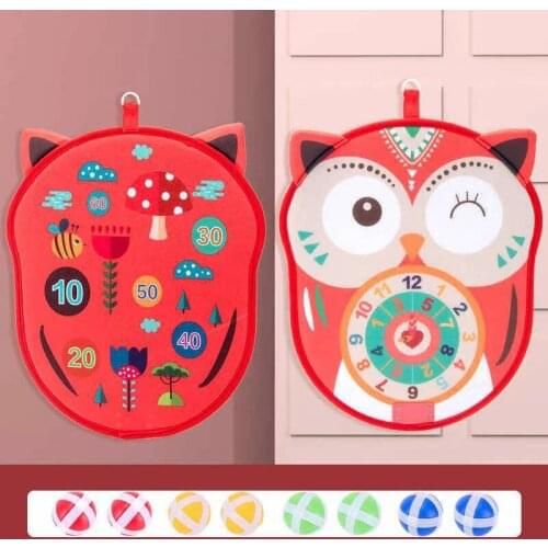 Childrens Owl Dart Sticky Ball Target Basketball Stand Indoor Shooting Toy New Parent-child Interactive Basketball Toys