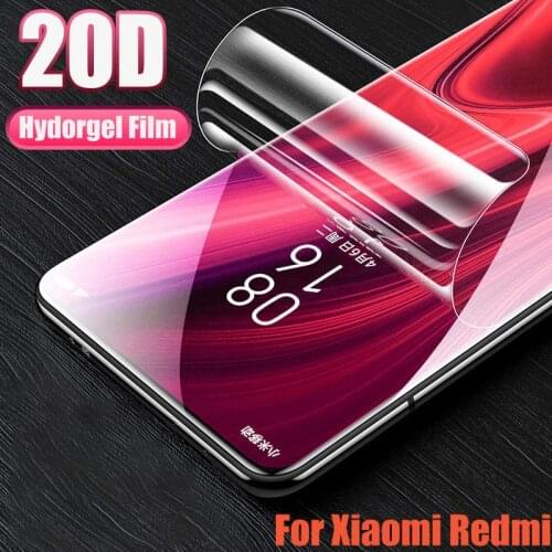 Hydrogel Film For Xiaomi Redmi Note 5 8 7 9 Pro Max 9 9A 8 8A Mi 10 10T 9 9T Pro Note 10 Pro Lite Poco X3 Screen Protector Film