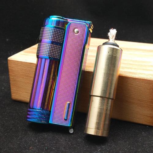 IMCO Austrian Trench Magic Color Stainless Steel Kerosene Lighters.Windproof Nostalgic Old-fashioned Gasoline Oil Smoking GIFT