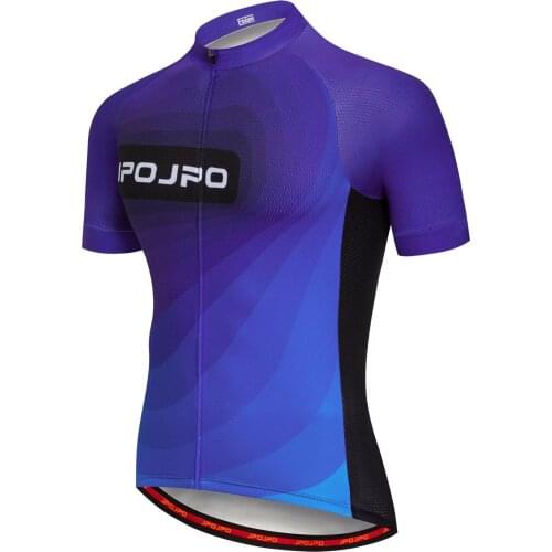 JPOJPO Summer Cycling Jersey Men Blue bike Jersey shirt Clothing Mtb Ropa ciclismo short sleeve quick dry bicycle jersey