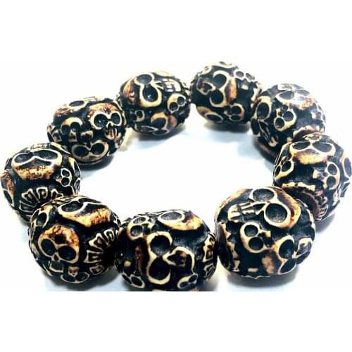 YQTDMY 10 pcs punk party bracelet classic skull fashiong jewelry biker Skull