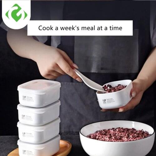 Japanese-style refrigerator storage food preservation box household microwave heating lunch box lunch box with lid sealed box