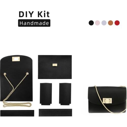 Best Gift For Her! Womens Leather Shoulder Messenger Bag DIY Handmade Kit DB860