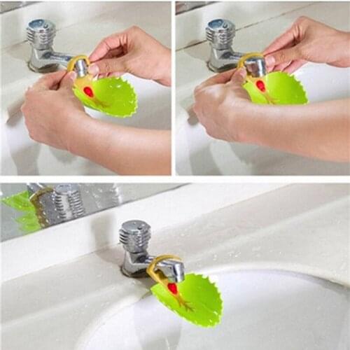 Family Cute Sink Baby Bath Tap Tree Bathroom Kitchen Faucet Extender For Family Washing Hands Wash Plastics Shampoo Cap