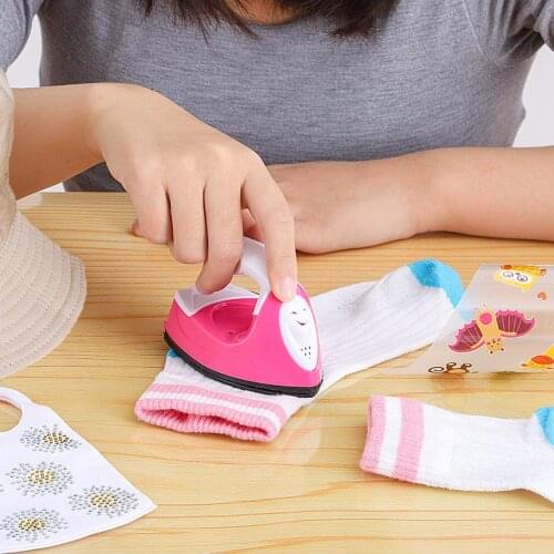 Mini Heat Press Machine Electric Iron DIY T Shirts Shoes Heat Transfer Craft