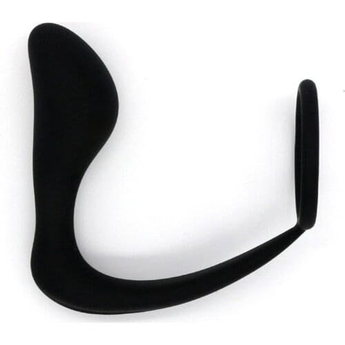 Man Prostate Massager Cock Ring Anal Plug Silicone Delay Climax Butt Plug Erotic Toys Sex Toys for Men Adult Gay Male Anal Toys