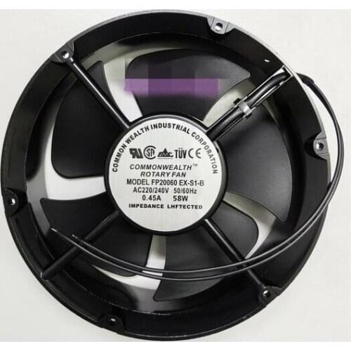 Axial flow fan 22060 brand new 22cm circular 220V 58w cooling fan fp-20060ex-s1-b
