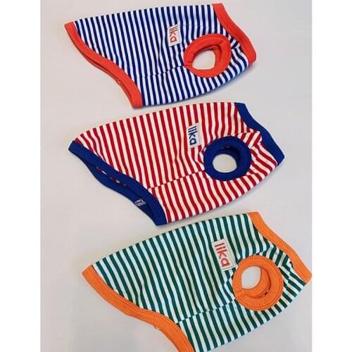 The Latest Summer Dog Clothes Striped Vest Three-color Pet Clothes Teddy Bichon For Small And Medium-sized Dogs