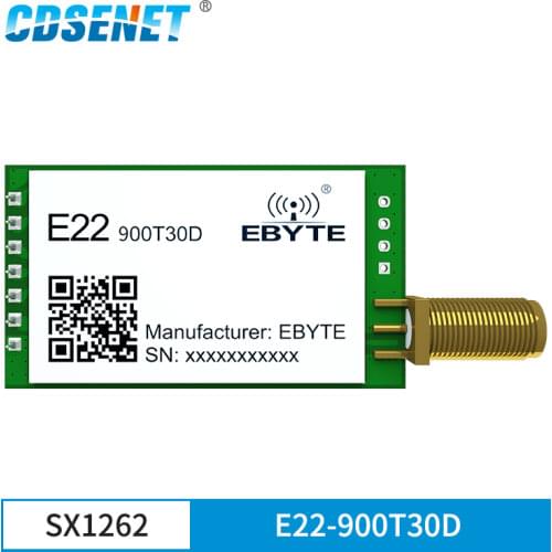 SX1262 915MHz LoRa Module 868MHz RF Long Distance 10km 30dBm CDSENET E22-900T30D SMA-K Interface Wireless Transceiver Receiver