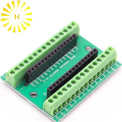 NANO V3.0 3.0 Controller Terminal Adapter Expansion Board NANO IO Shield Simple Extension Plate For Arduino AVR ATMEGA328P