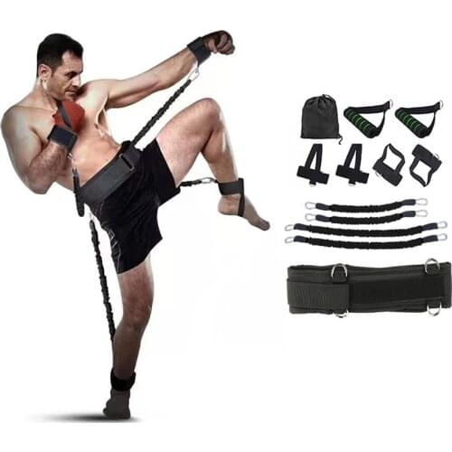Training Resistance Band Leg Hip Power Strengthen Pull Rope Elastic Pull Rope Jump Trainer Fitness Training Strap Gym Equipment