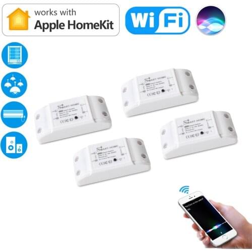 90-250V DIY Wifi Smart Light Switch Moudle 10A Universal Breaker Timer Voice Control Work With HomeKit Alexa Google Assistant