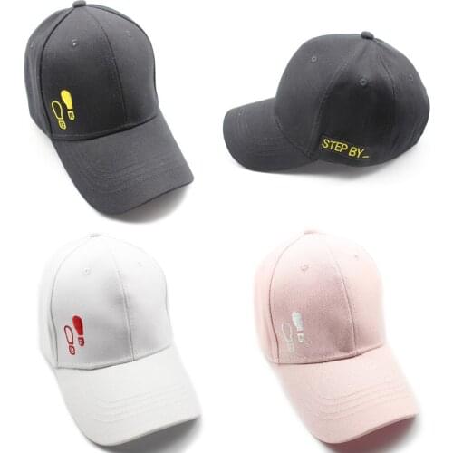 Women Men Unisex Hip Hop Snapback Baseball Cap Embroidery Letter Step By Casual Sun Hat Adjustable Dad Caps Dancing Sport Hat