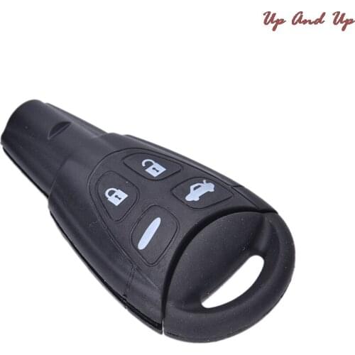 1PC Replacement 4 Button Remote Key Fob Case Cover Shell Pad + Insert for SAAB 93 95