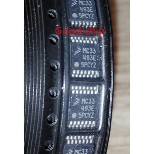 10PCS MC33 MC33493 MC33493DTB TSSOP-14 Radio frequency transmitter chip New original