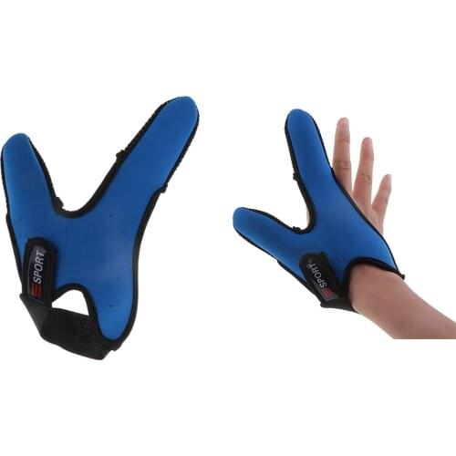2 Pieces Professional Thumb + Index Finger Glove for Fishing, Right Hand Two Finger Gloves, Non-Slip Finger Protector Guard
