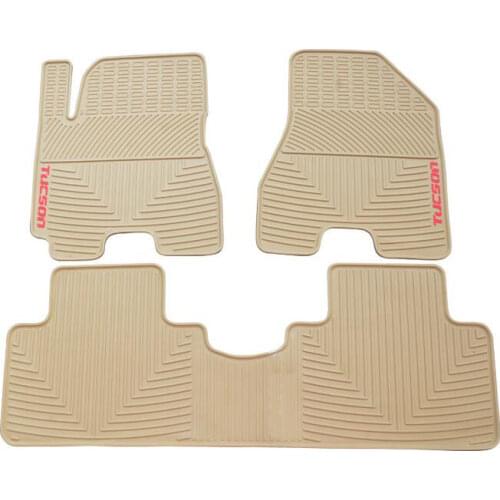 Car Rubber Feet Pads Floor Mat Non-Slip Mats Feet Rugs For Hyundai Tucson 2004 2005 2006 20072008 2009 2010 2011-2014 Left Drive