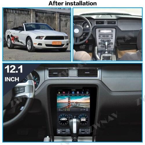 Vertical screen Tesla style Android 9.0 Car Multimedia Player For Ford Mustang 2010-2014 car GPS radio audio stereo BT head unit