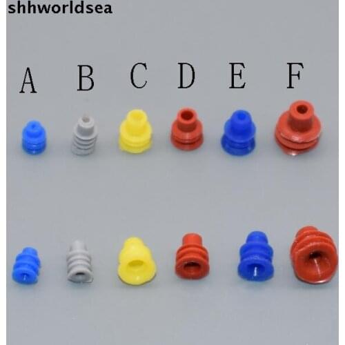 Shhworldsea 6TYPE car connector waterproof ring/circle,waterproof plug,solid plug Silicone sheath,seal caps for VW car etc