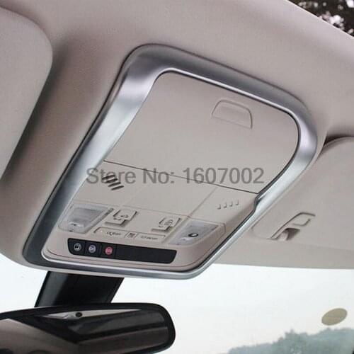 For Cadillac XT5 2016 2017 ABS Chrome Matte Front Reading Light Frame Cover Roof Dome lights Interior Styling Sticker