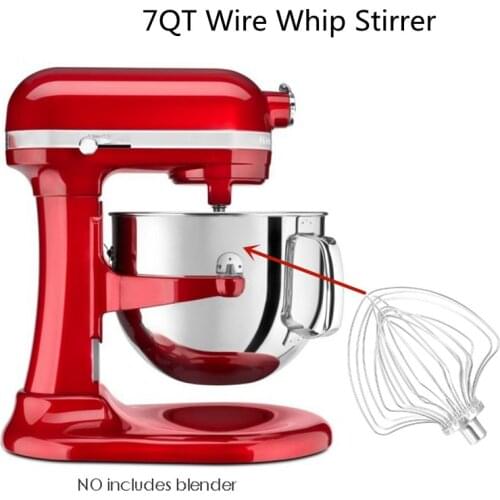 Suitable for Mixer Wire Whip 7 Quart mixer, mixing head and noodle head KN211WW, 5K7EW vertical mixer to replace the wire whip