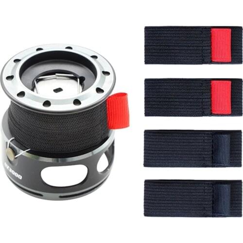 4pcs/Pack Elastic Fishing Spool Belt Reel Protection Belt Band Wheel Accessories Iscas Pesca Fish Tackle Accessory