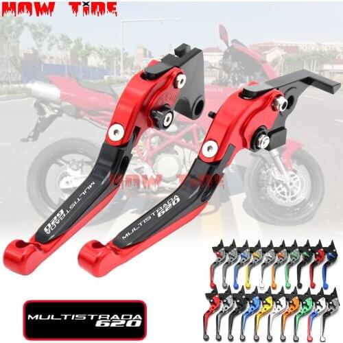 Motorcycle Folding Extendable CNC Moto Adjustable Clutch Brake Levers For Ducati Multistrada 620 MTS 620 2003-2006