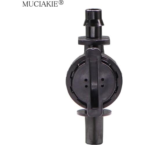 MUCIAKIE 10PCS 6mm Micro Irrigation Drippers Sprinklers Stop ON/OFF Valve Garden Watering Drip-Proof Switch Connect To 1/4" Hose