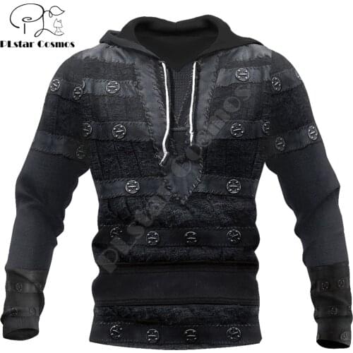 The Last Kingdom Warrior Chainmail Armor 3D Printed Men Hoodie Unisex Deluxe Sweatshirt Zip Pullover Casual Streetwear KJ391