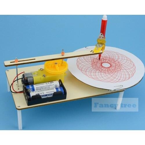 Diy kit Electric Plotter Drawing Robot Science Experiments Tecnologia Creative Educational Physical steam toys