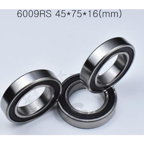 6009rs 45*75*16(mm) 1Pieces bearing ABEC-5 6009 6009rs rubber sealed chrome steel deep groove bearing