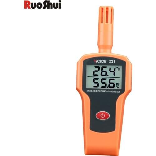 RuoShui(Victor) 231handheld Thermo-Hygrometer mini High precision Industrial grade environment humidity and temperature measure