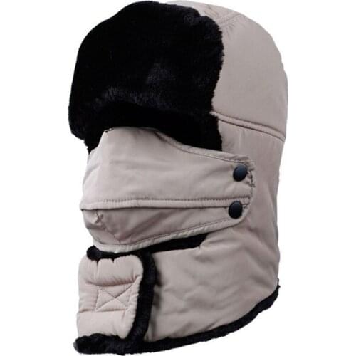 Unisex Lei Feng Cap One-piece Product Detachable Cap 9 Colors Retro Style Winter Thicker Warm Scarves Cap