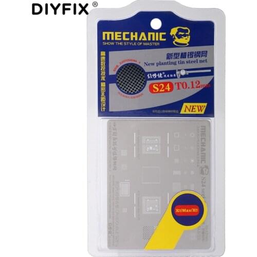 DIYFIX IC Chip Ball Soldering Net for iPhone XS/XS Max/XR/X/8/8P/7/7P/6/6 Plus/5/5S Logic Board Motherboard Repair Tools