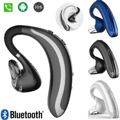 Noise Cancelling Bluetooth Earphone Wireless Headphone Waterproof Ear Hook Earpieces For Sports Business Smartphones Men Women