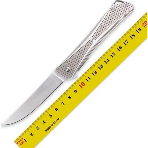 Enlan fliper folding knife 8CR13MOV blade aluminum alloy handle outdoor camping hunting fishing fruit knives EDC tool 7530