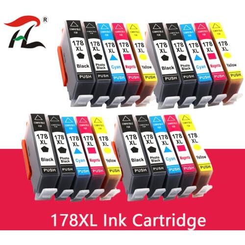 Compatible Ink Cartridge Replacement For HP 178 XL For HP178 Photosmart 5510 5515 6510 7510 B109a B110a 3070a Printer