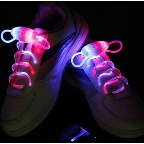 LED Sport Shoe Laces Flash Light Up Glow Stick Strap Shoelaces Party Club 2021 Arrival Promotion