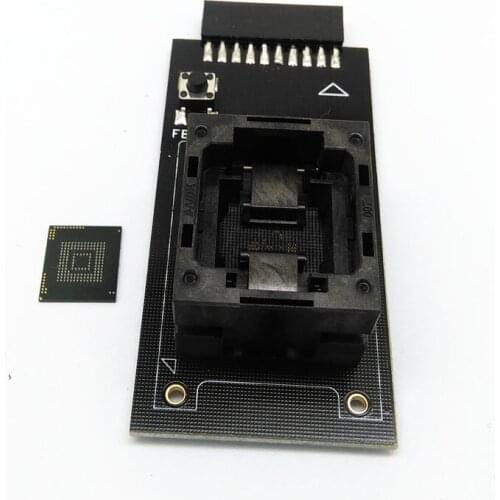 Open Top Structure eMMC153/169 Reader test socket to 20 Pins BGA153/169 Size12x16mm Pitch 0.5mm for data recovery