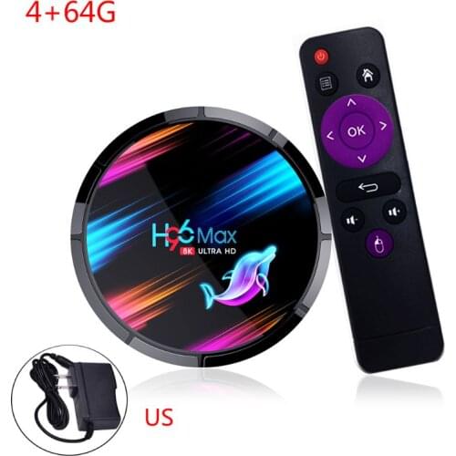 H96 MAX X3 Smart TV Box S905X3 2.4G/5G Wifi BT4.0 Set Top Box for An-droid 9.0 77UB