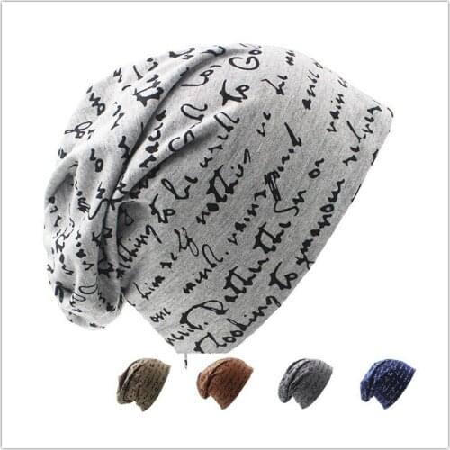 Spring Autumn Cotton Hat Thin Mens Outdoor Sports Windproof Hat Asual Fashion Hedging Cap Youth English Letters Bean Bean Hat