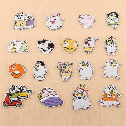 High-quality Cute animal duck Patches wholesale Cute Iron On Appliques For Kids Clothes Coat 3D Diy Accessories