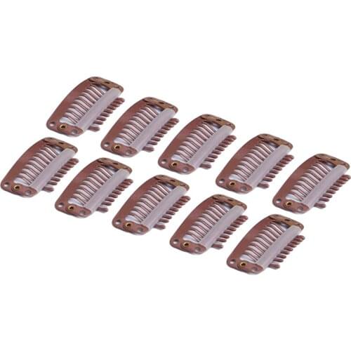 High Quality Steel Clips Special Elastic Wig Invisible Hair Clip Fixed Hair Net Clip Hair Styling Tools Hair Curlers 10PCS